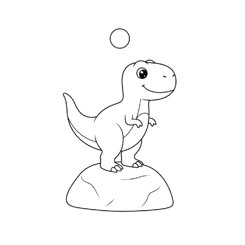 Dinosaur coloring page
