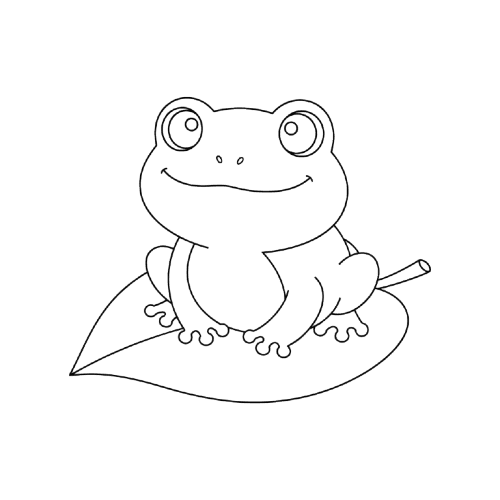 Frog coloring page