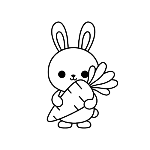 Bunny coloring page