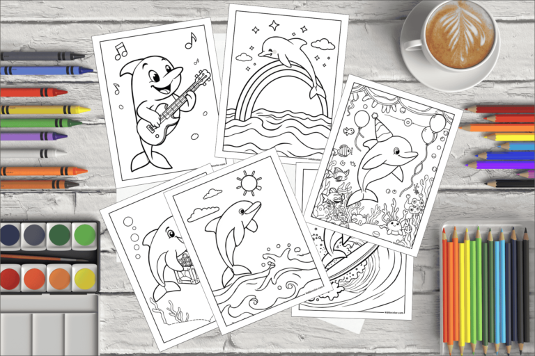 Dolphin coloring pages
