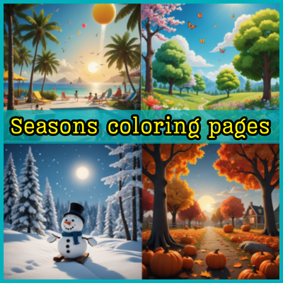 seasons coloring pages